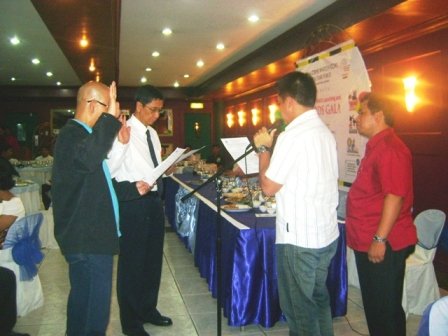 Councilor Crisologo facilitating for Advisers Oath